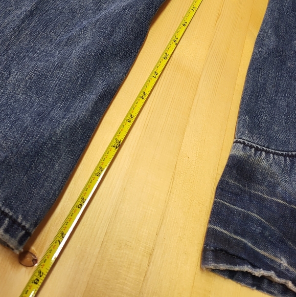 Armani Exchange Distressed Cargo Jeans 30Wx28L Blue - Picture 9 of 16
